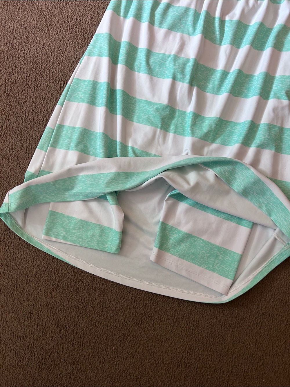 Ada Faye Athletic SwimSkirt Women’s Med Leggings Sea Green&White Midi Length - Picture 2 of 11